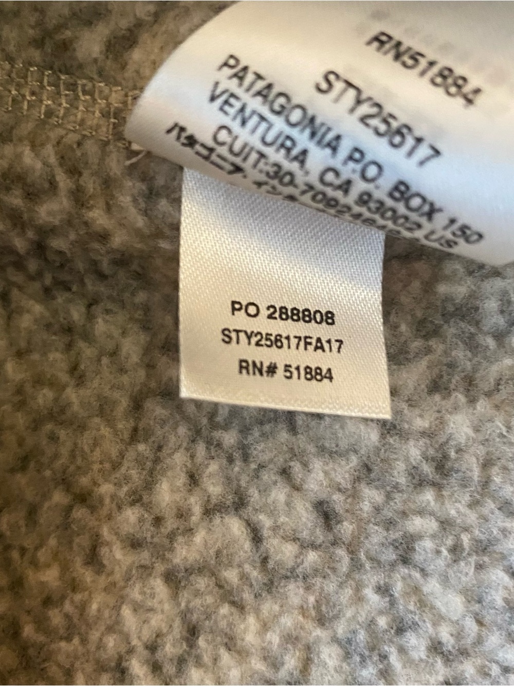 Patagonia Better Sweater 1/4 Zip Women's XL Birch White Fleece 25617 - Picture 11 of 11